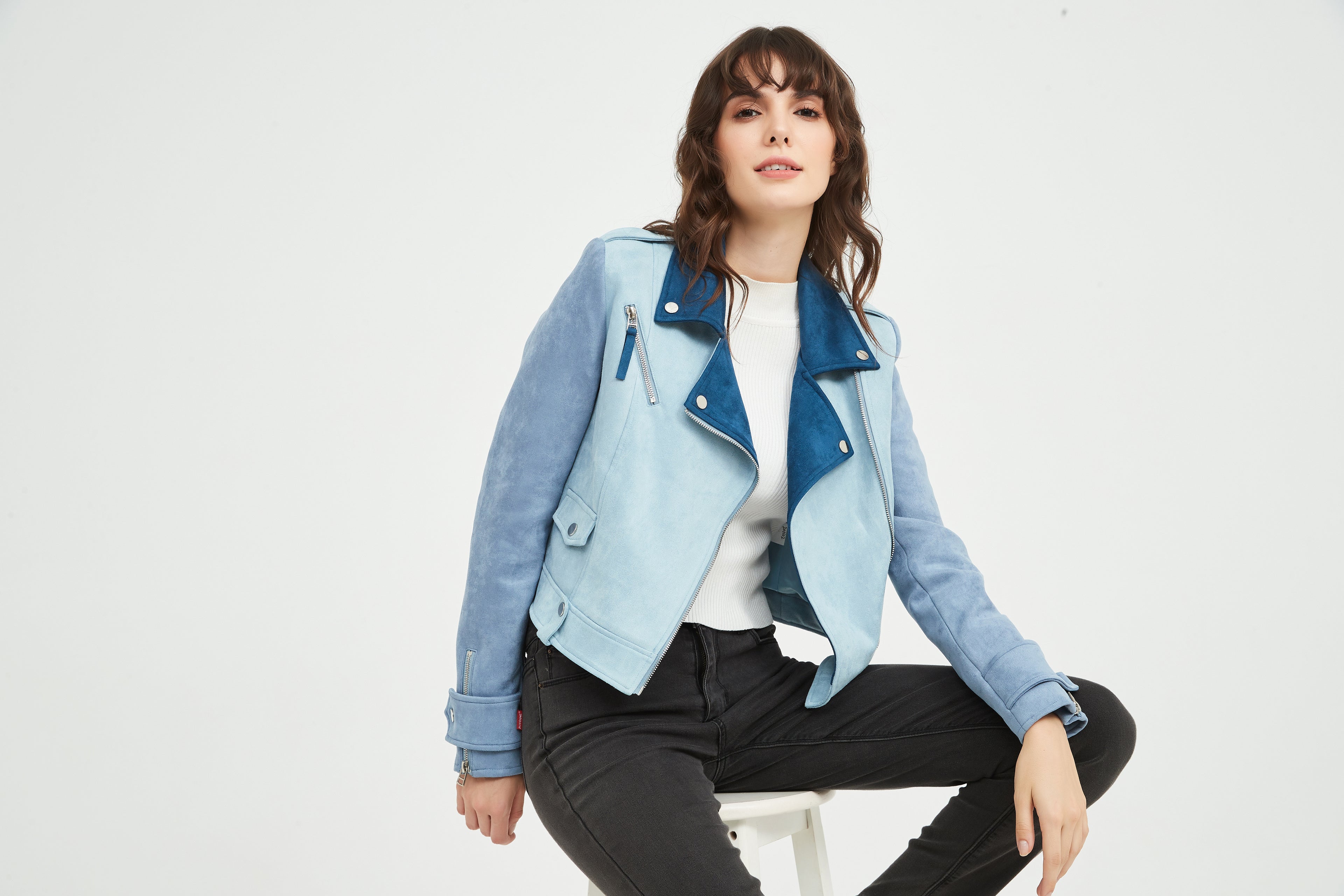 Ladies' Knitted Suede Jacket