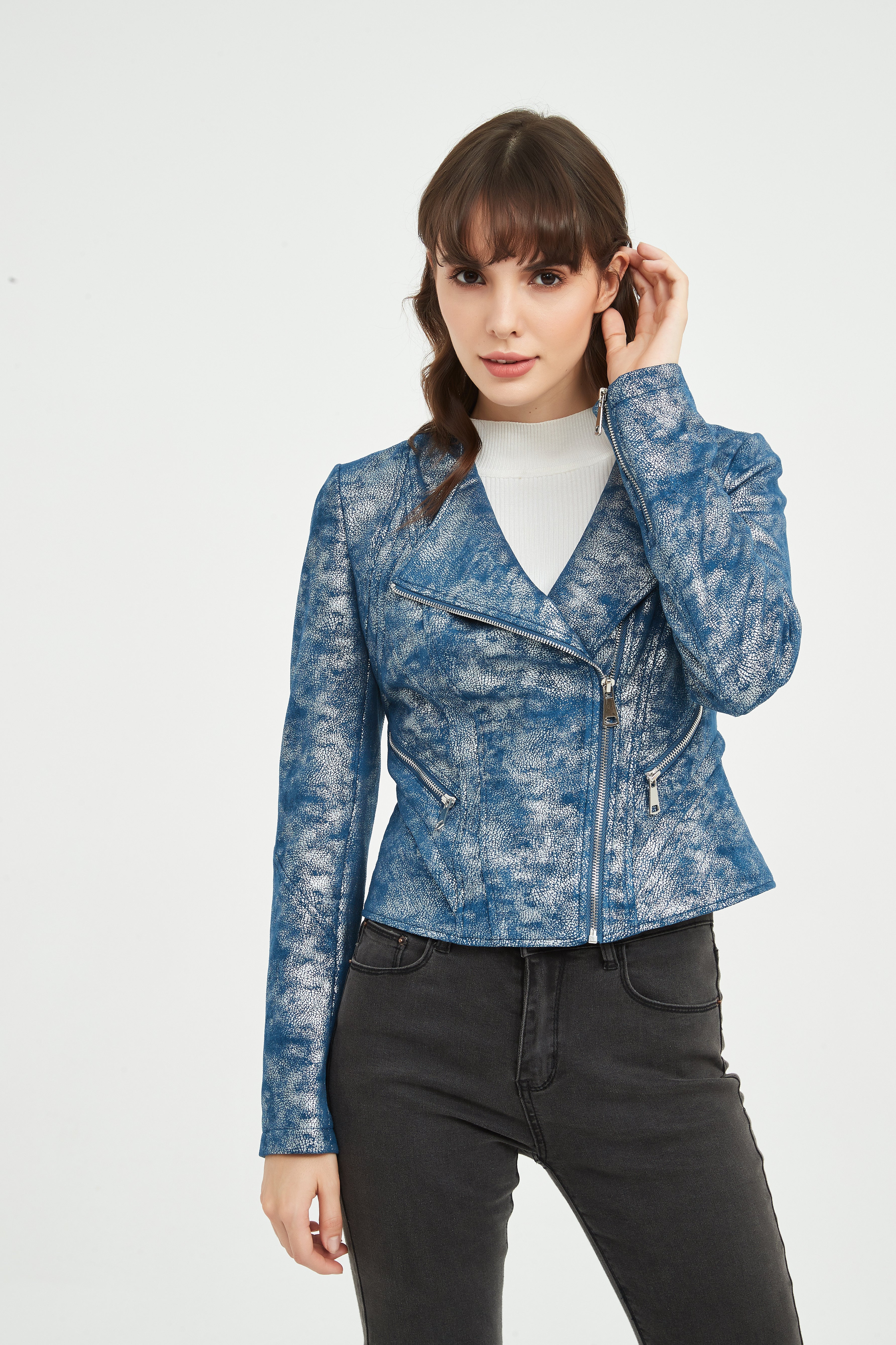 Ladies' Knitted Suede Jacket