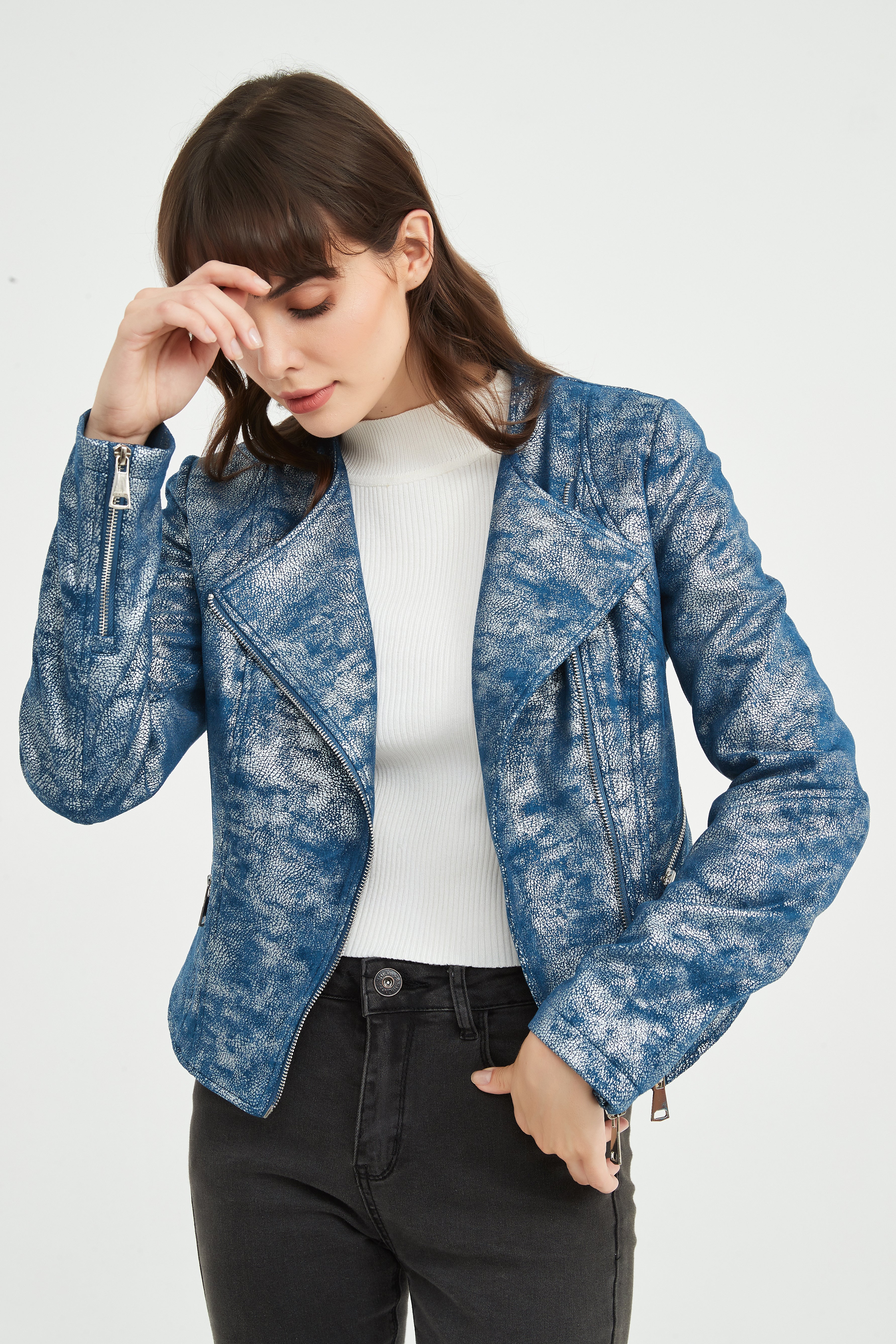 Ladies' Knitted Suede Jacket
