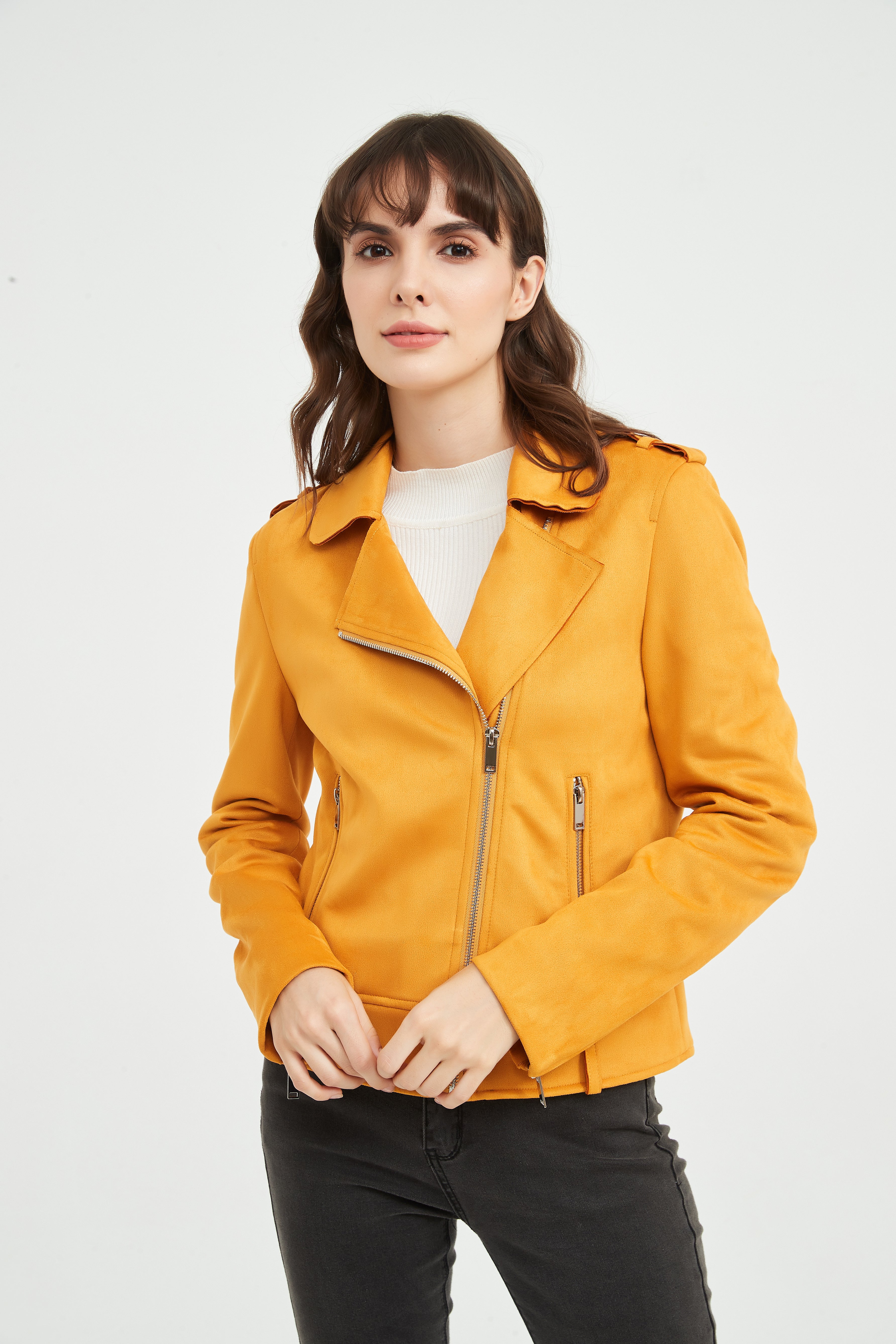 Ladies' Knitted Suede Jacket