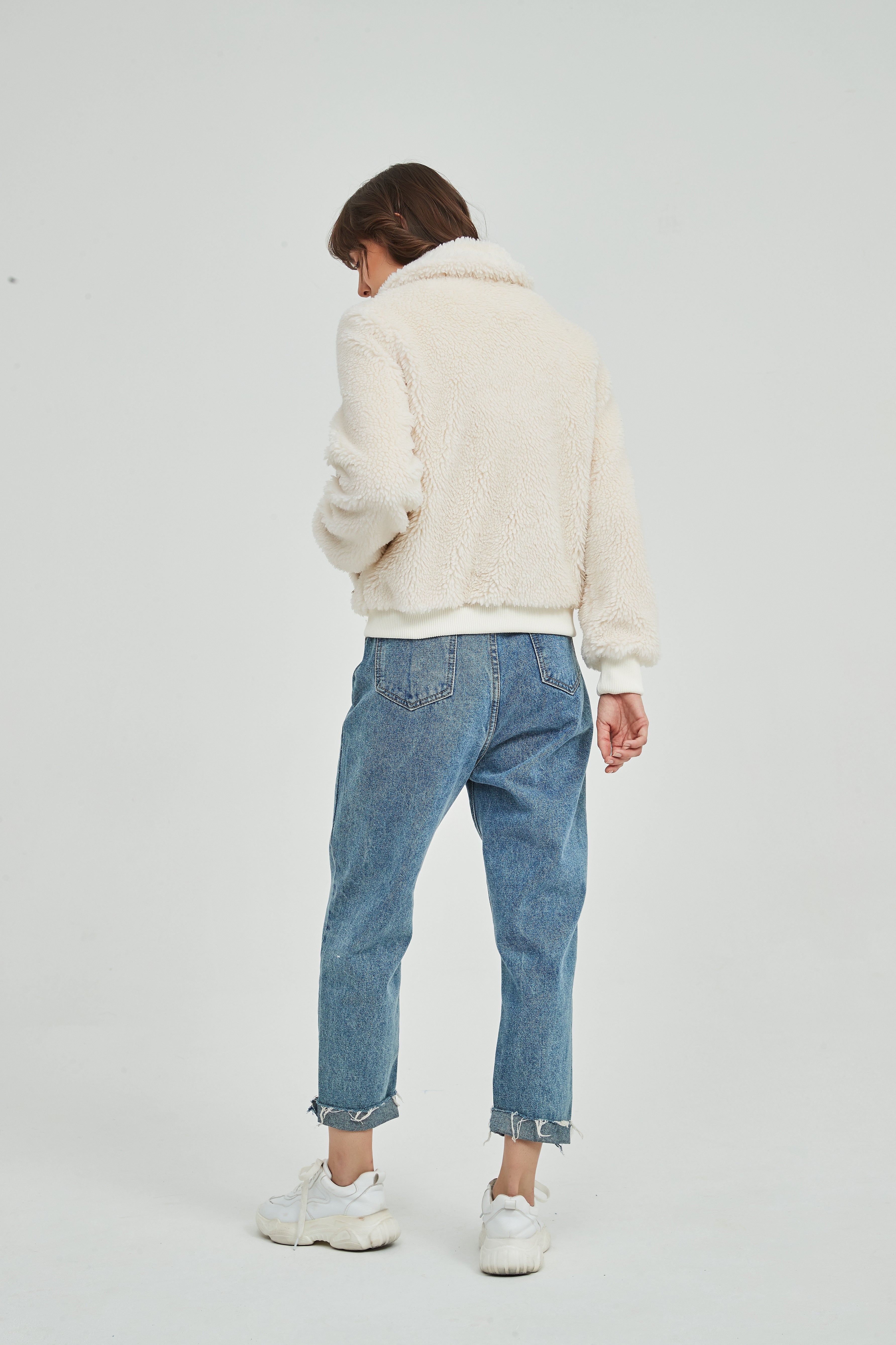 Ladies' Fashion Faux Fur Jacket