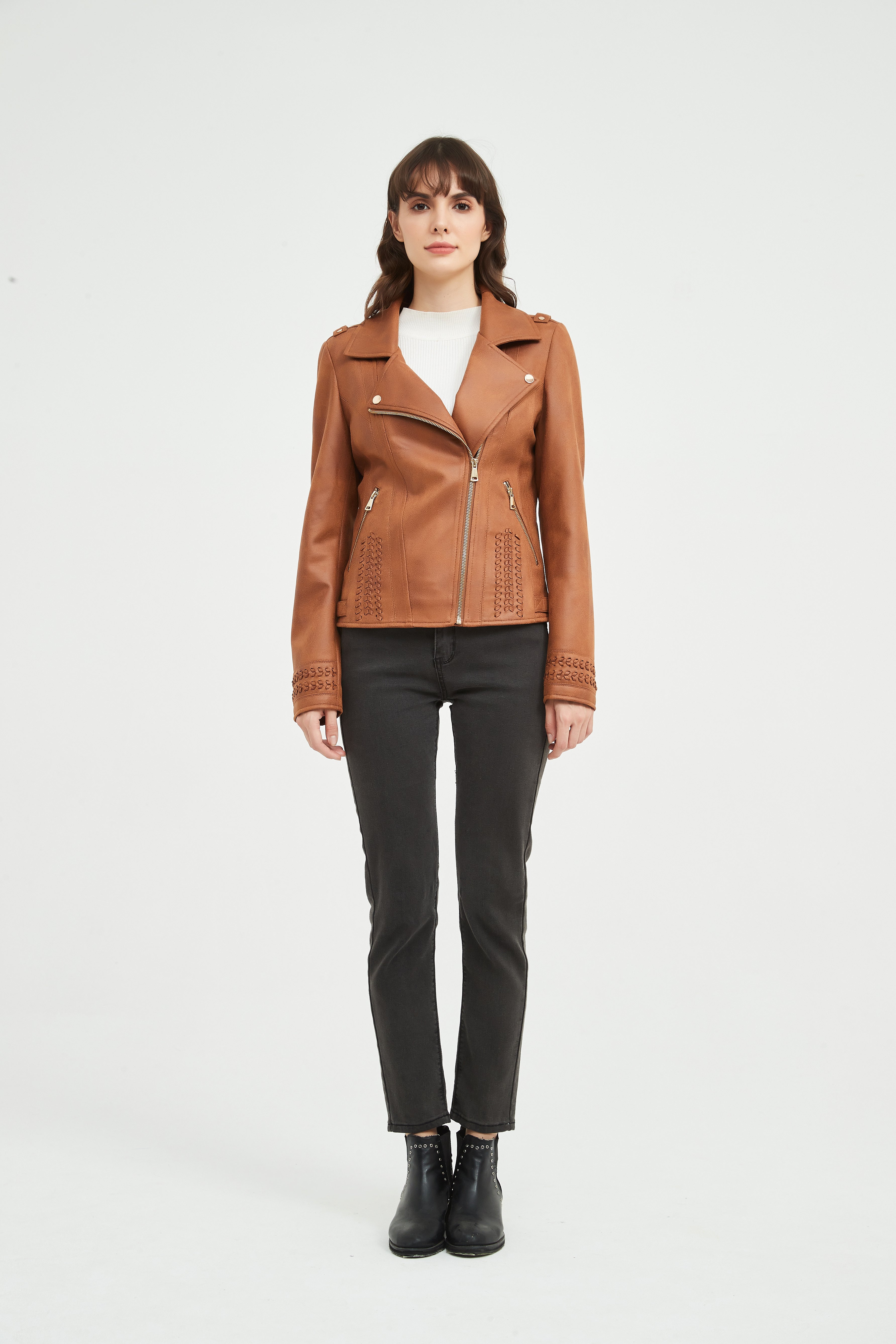 Ladies' Knitted Suede Jacket