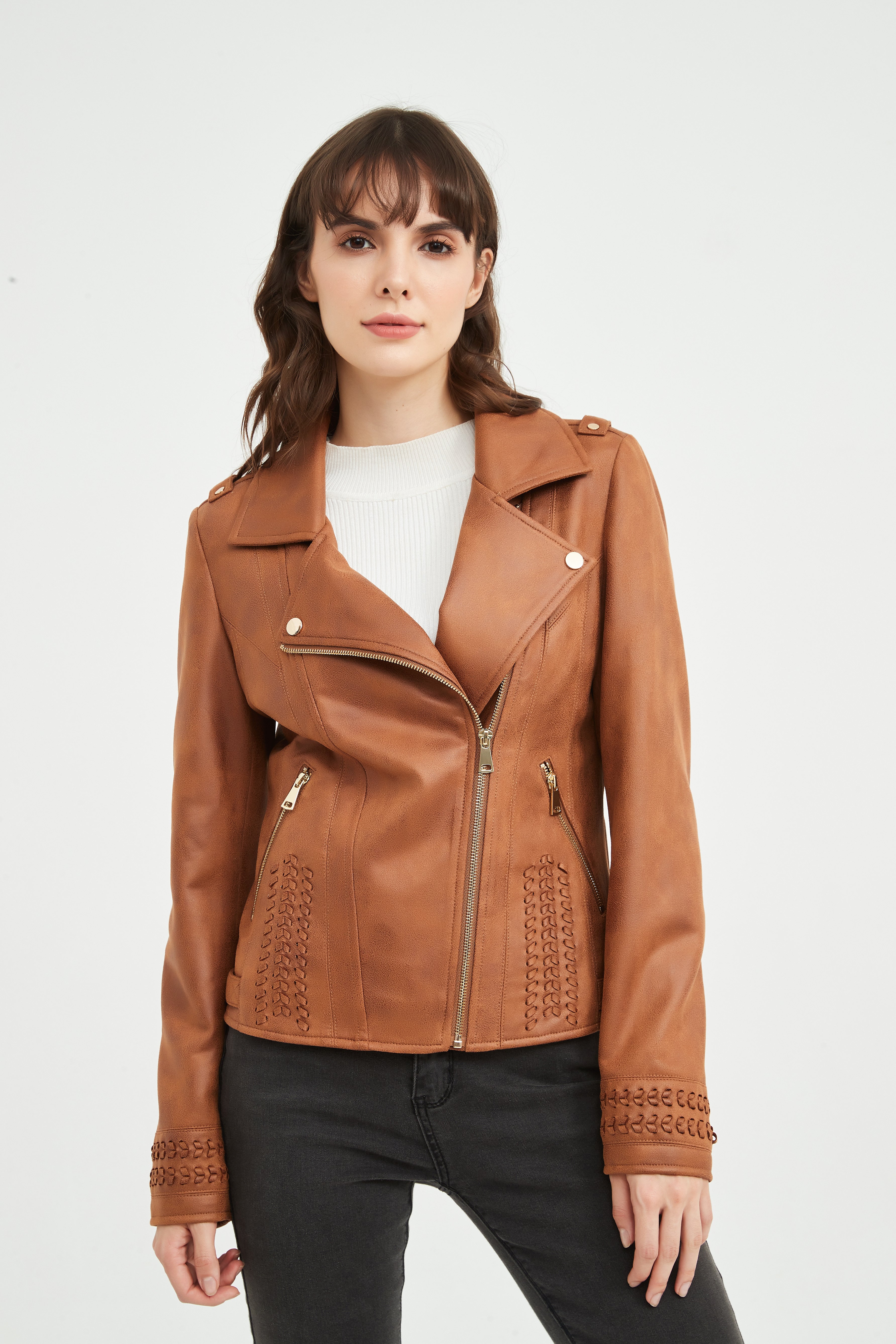 Ladies' Knitted Suede Jacket