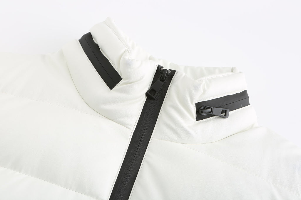 Men's PU padded jacket