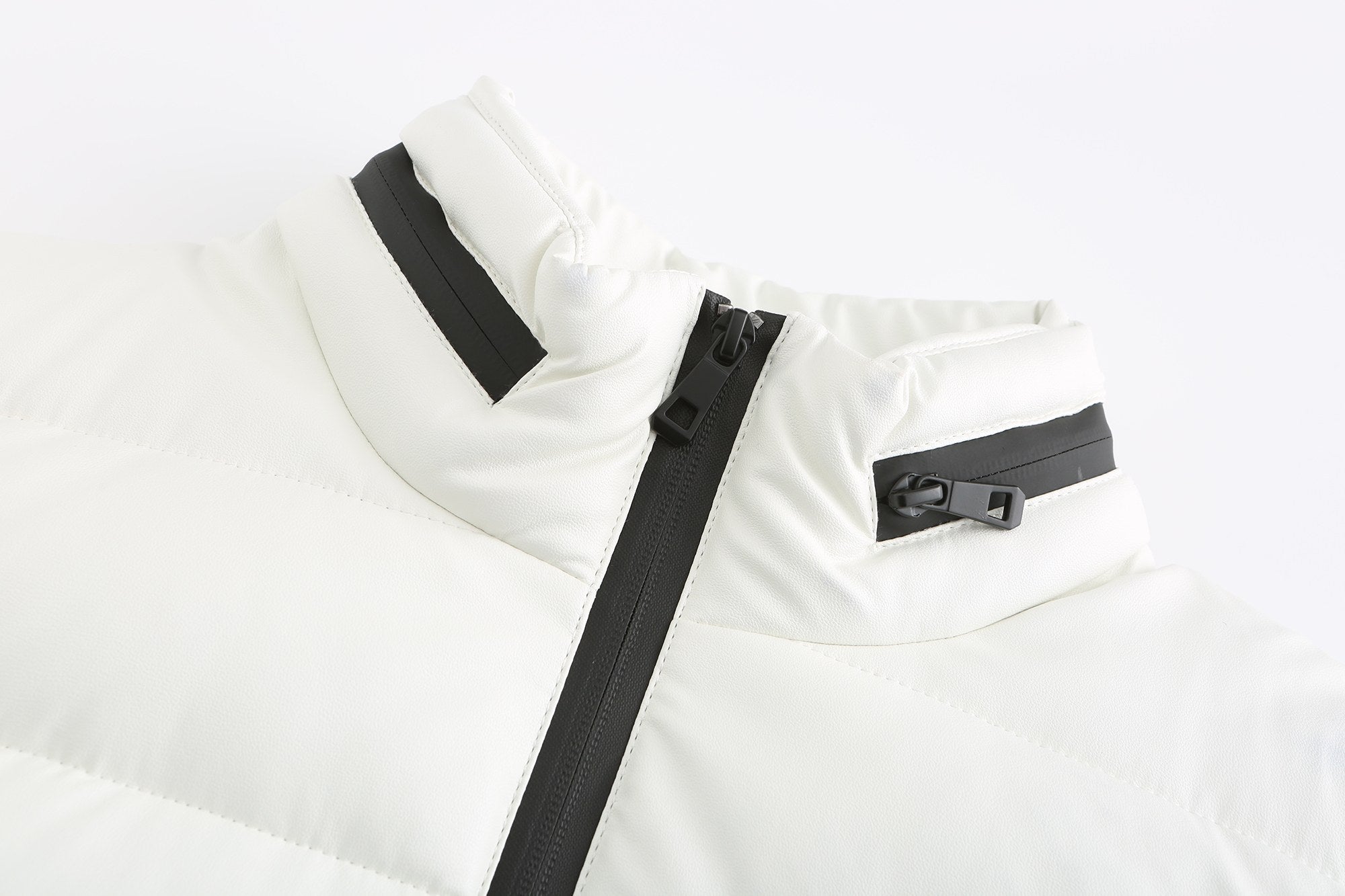 Men's PU padded jacket