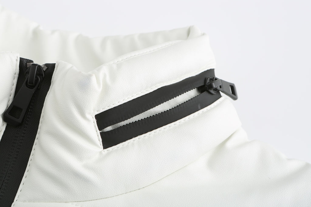 Men's PU padded jacket