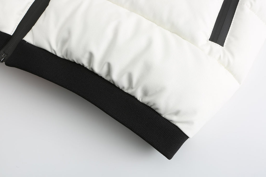 Men's PU padded jacket