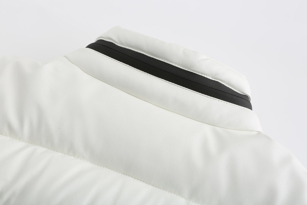 Men's PU padded jacket