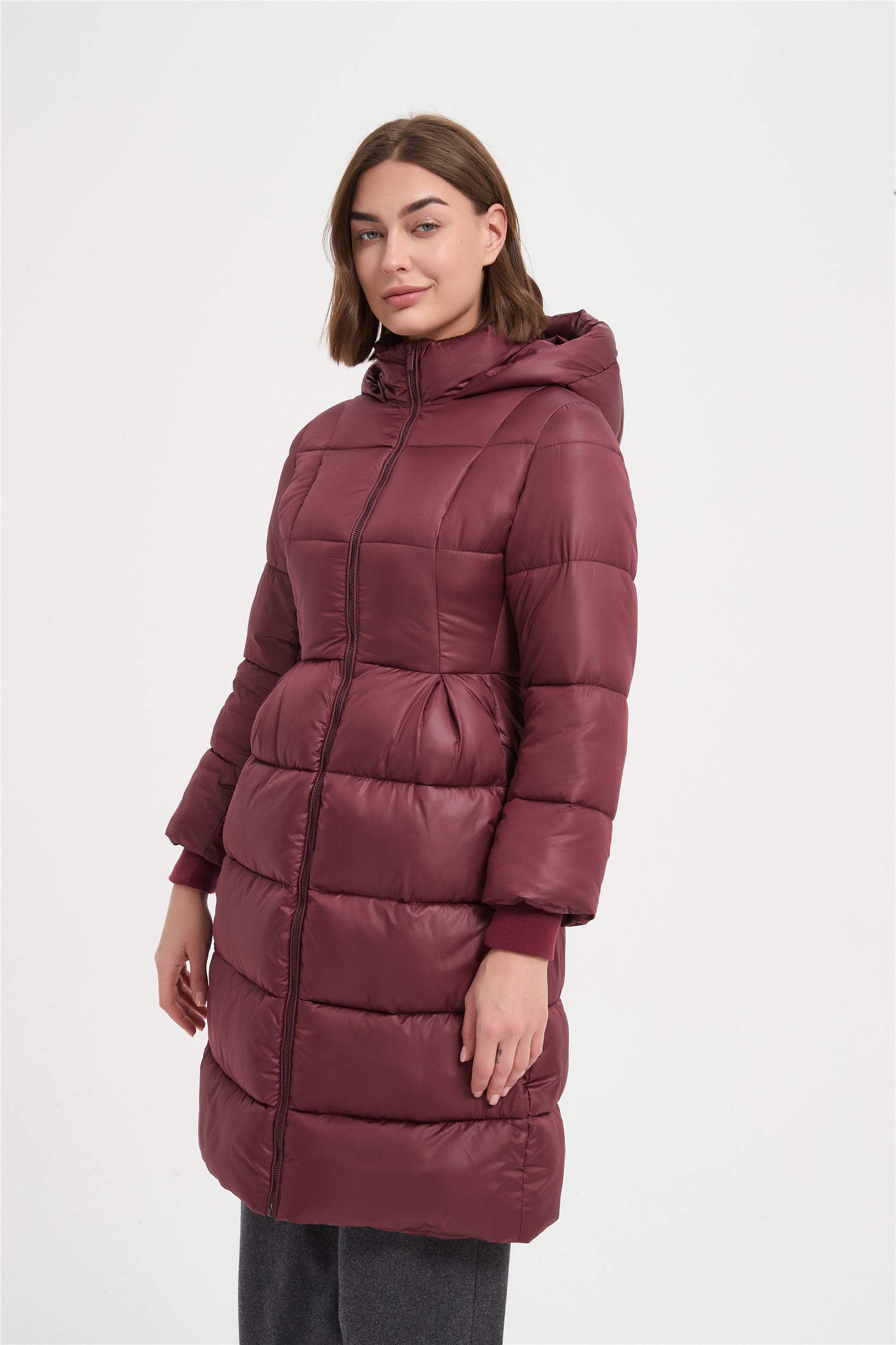 Women slim warmly padded coat