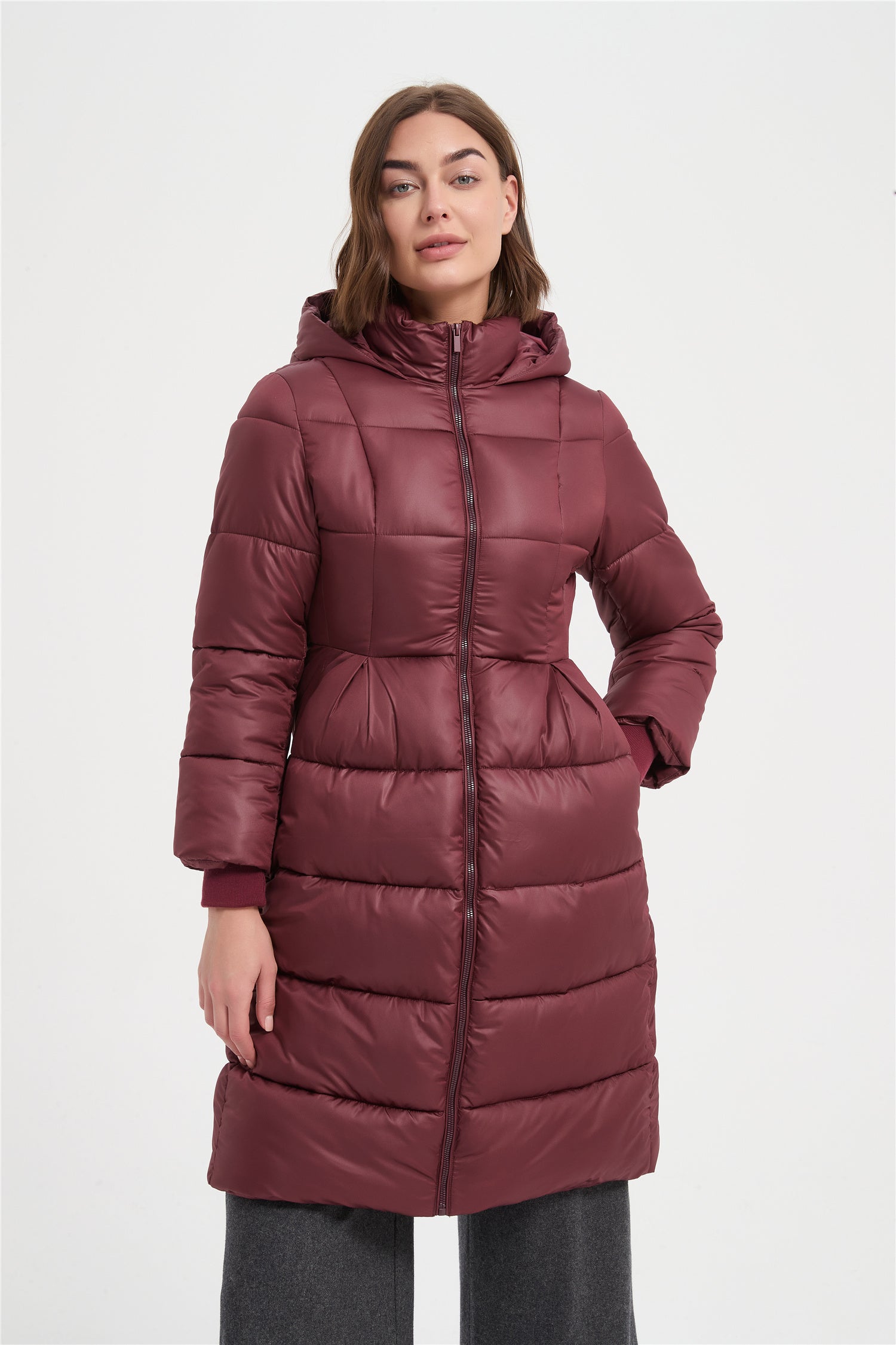 Women slim warmly padded coat