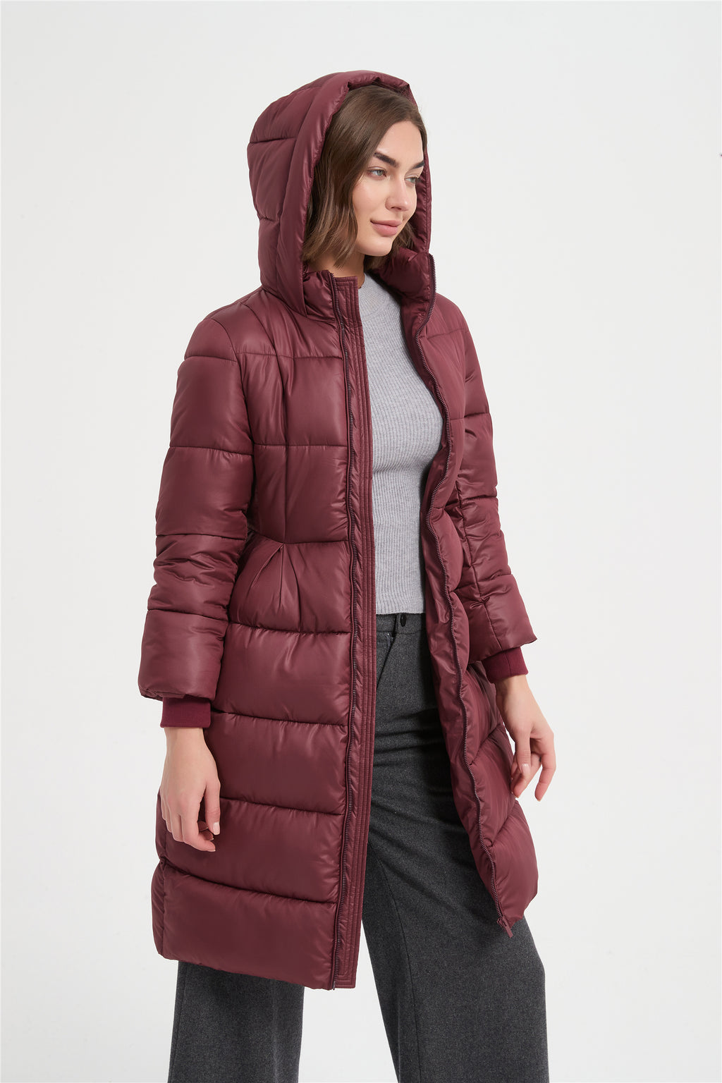 Women slim warmly padded coat