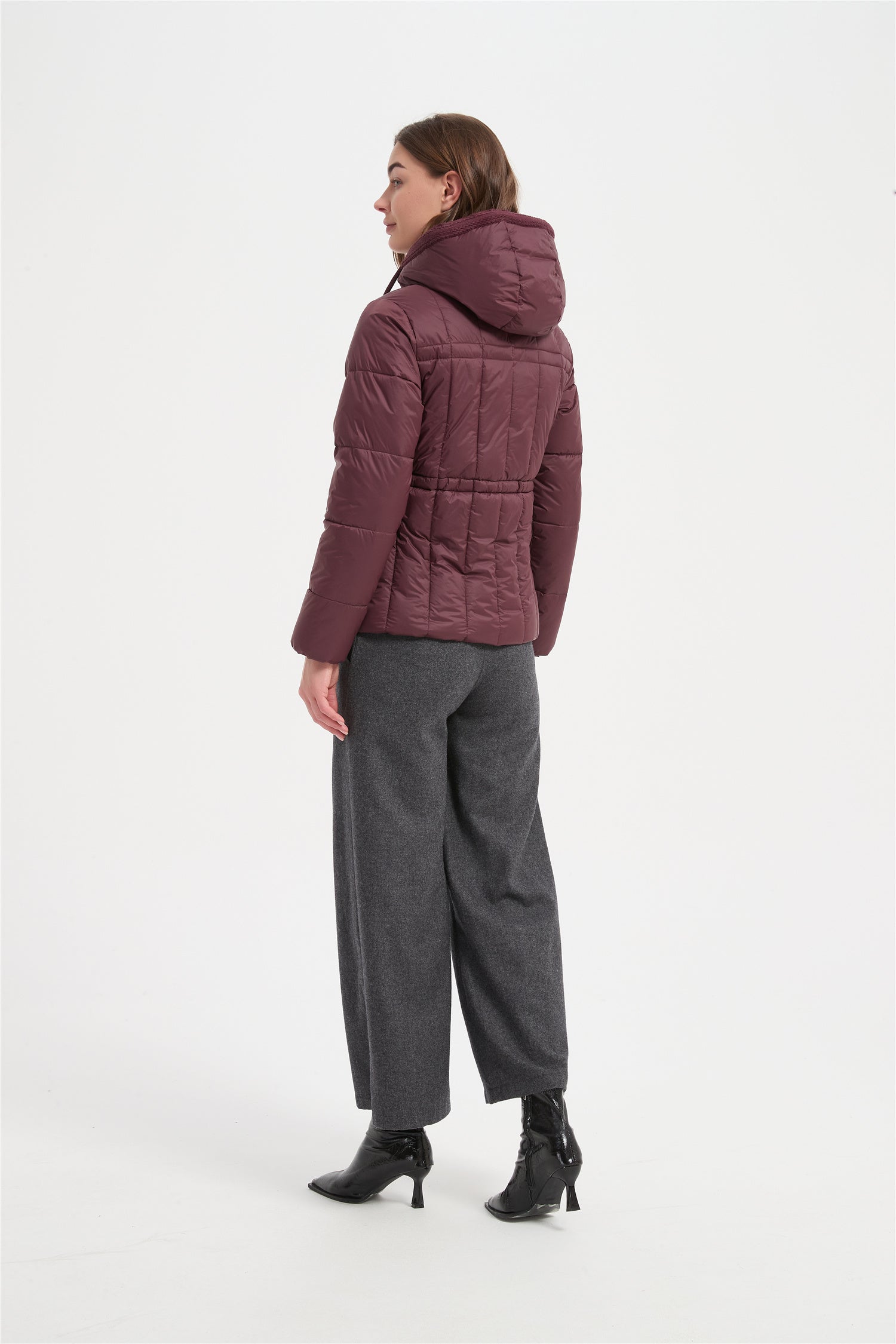 Women warm water proof slim padded jacket