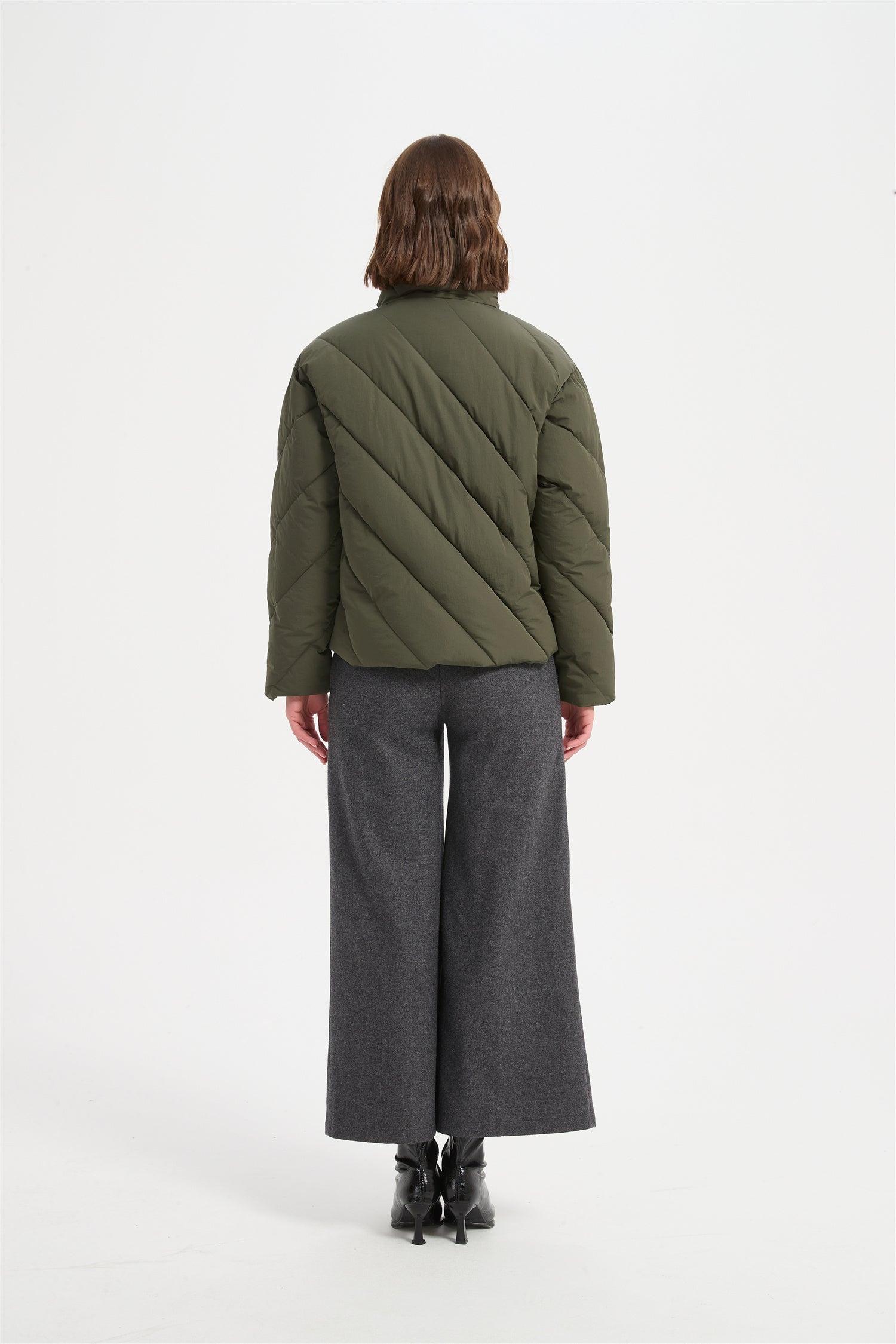 Women warm water proof casual padded jacket