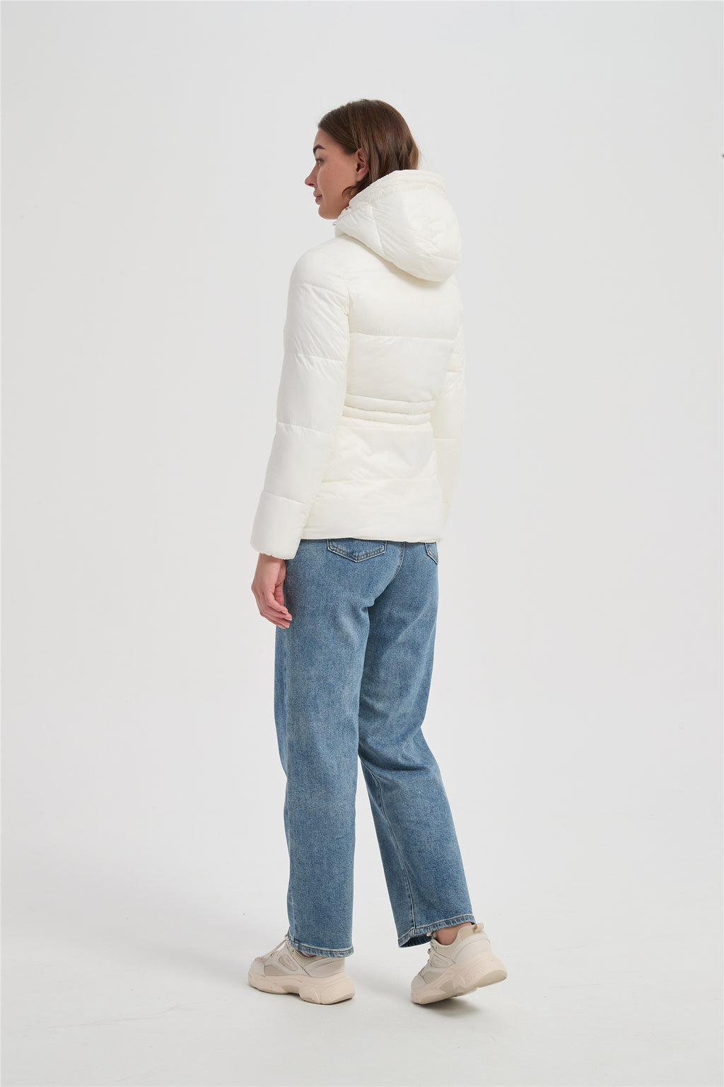 Women soft padded jacket with hood
