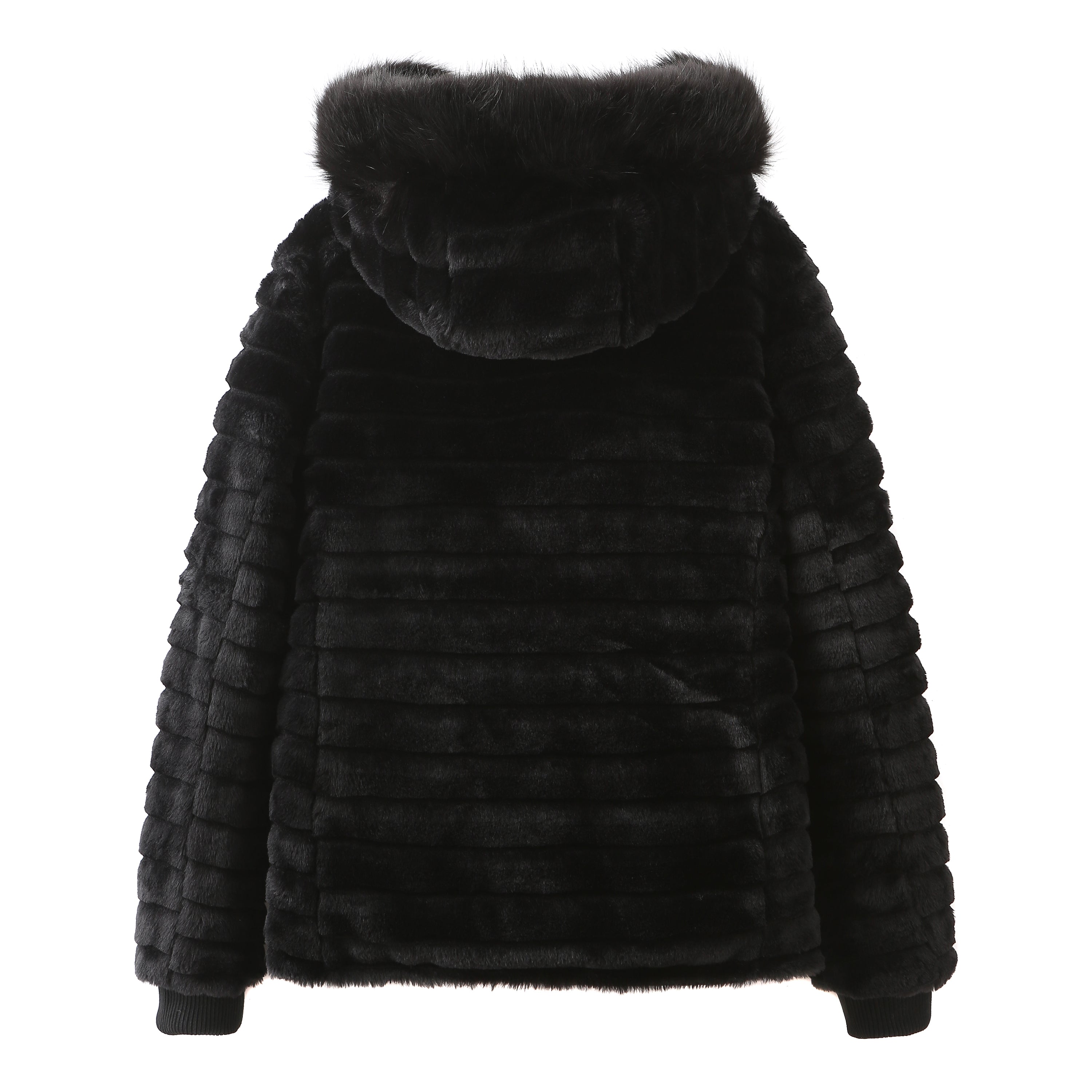 Women Faux Fur jacket double wear