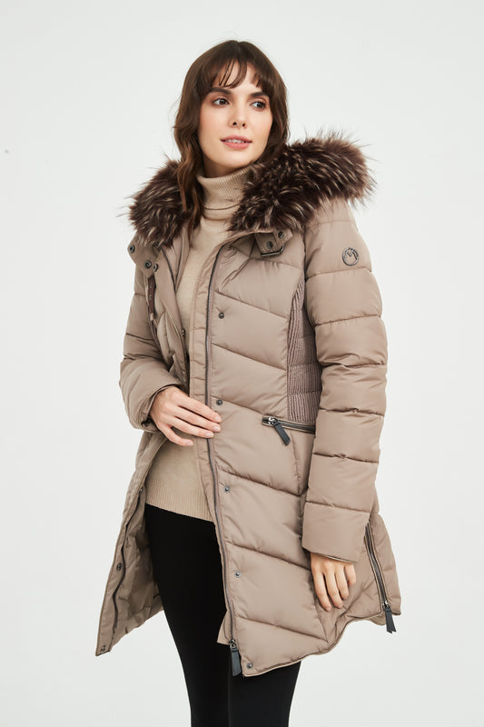Ladies' Padded Coat with Hood 