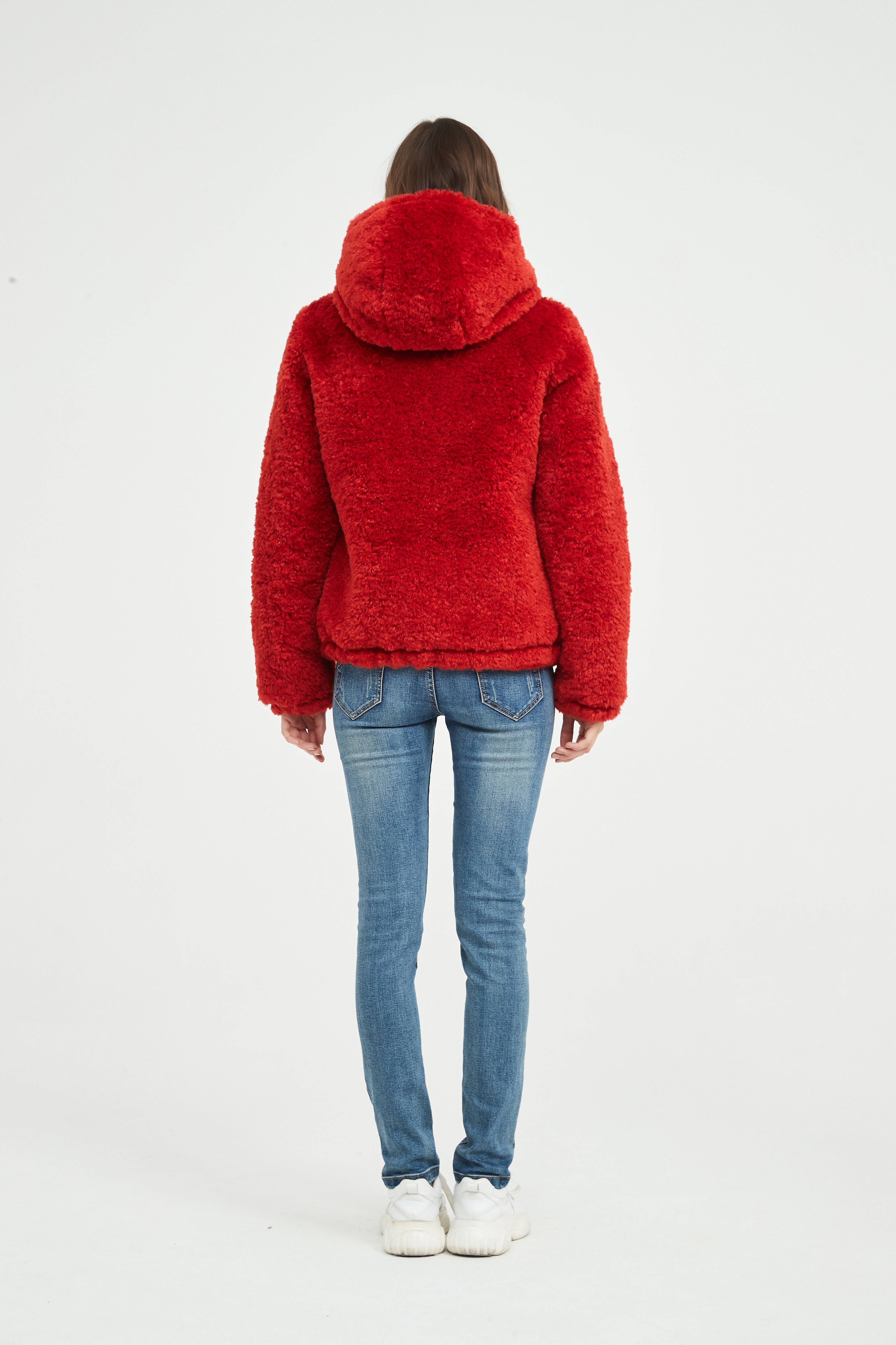 Women Faux Fur jacket double wear