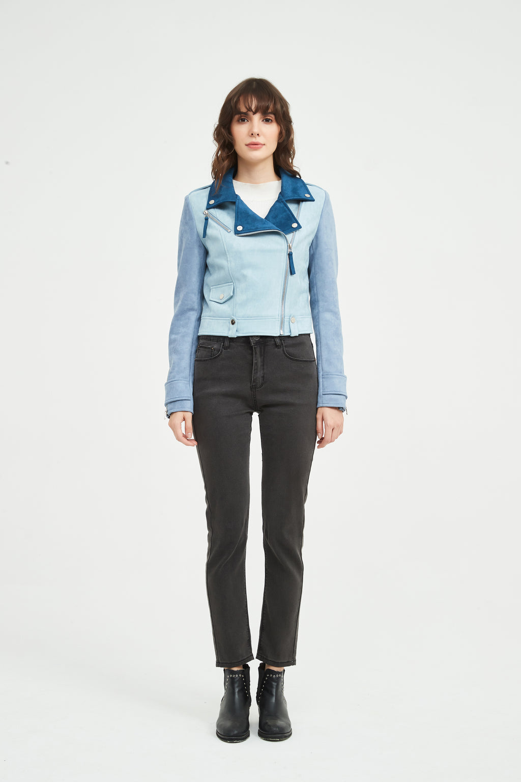 Ladies' Knitted Suede Jacket