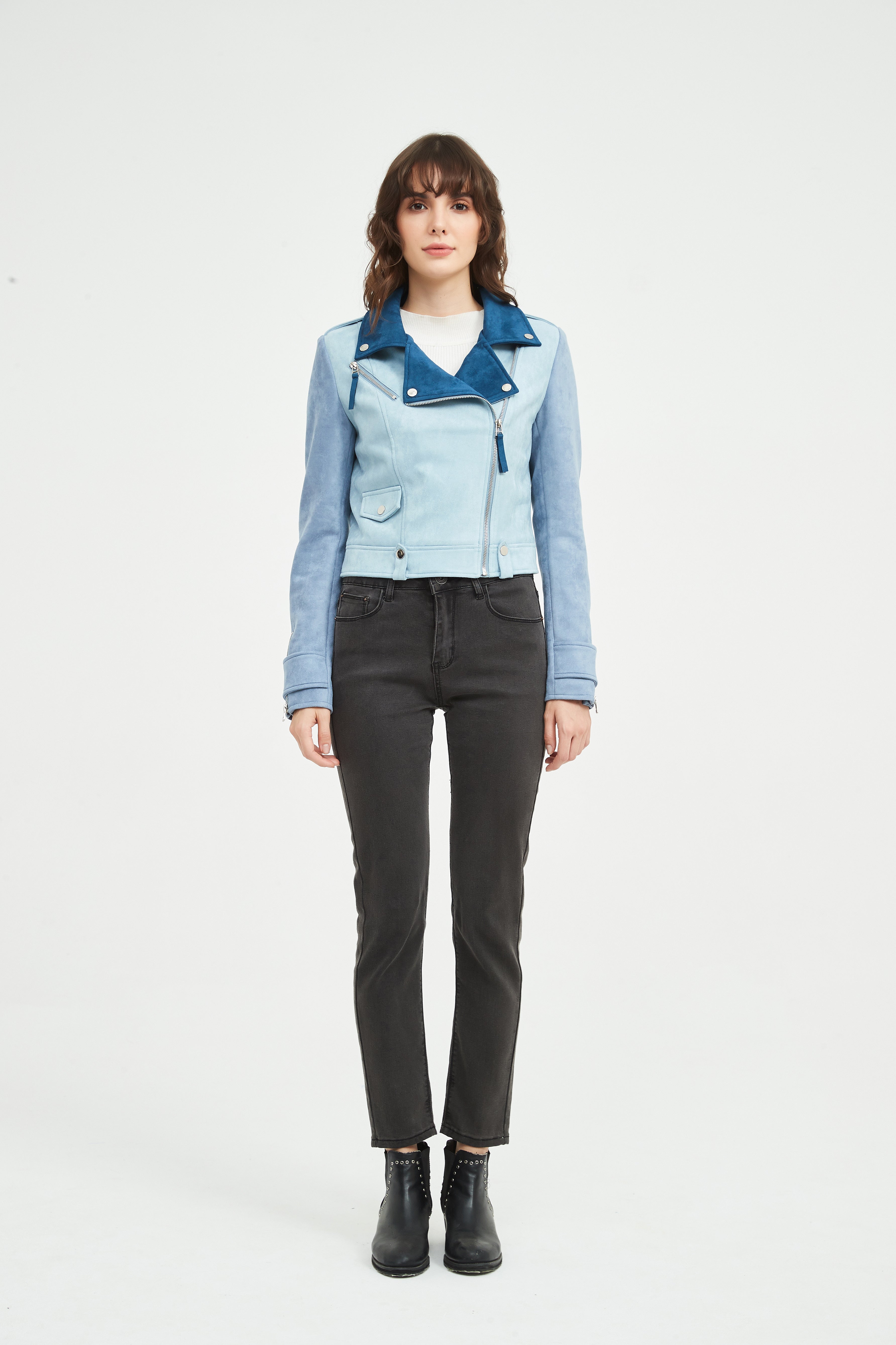 Ladies' Knitted Suede Jacket