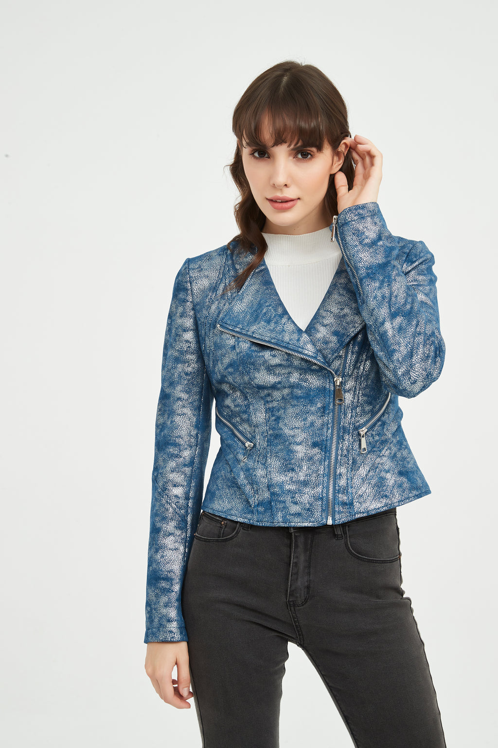 Ladies' Knitted Suede Jacket