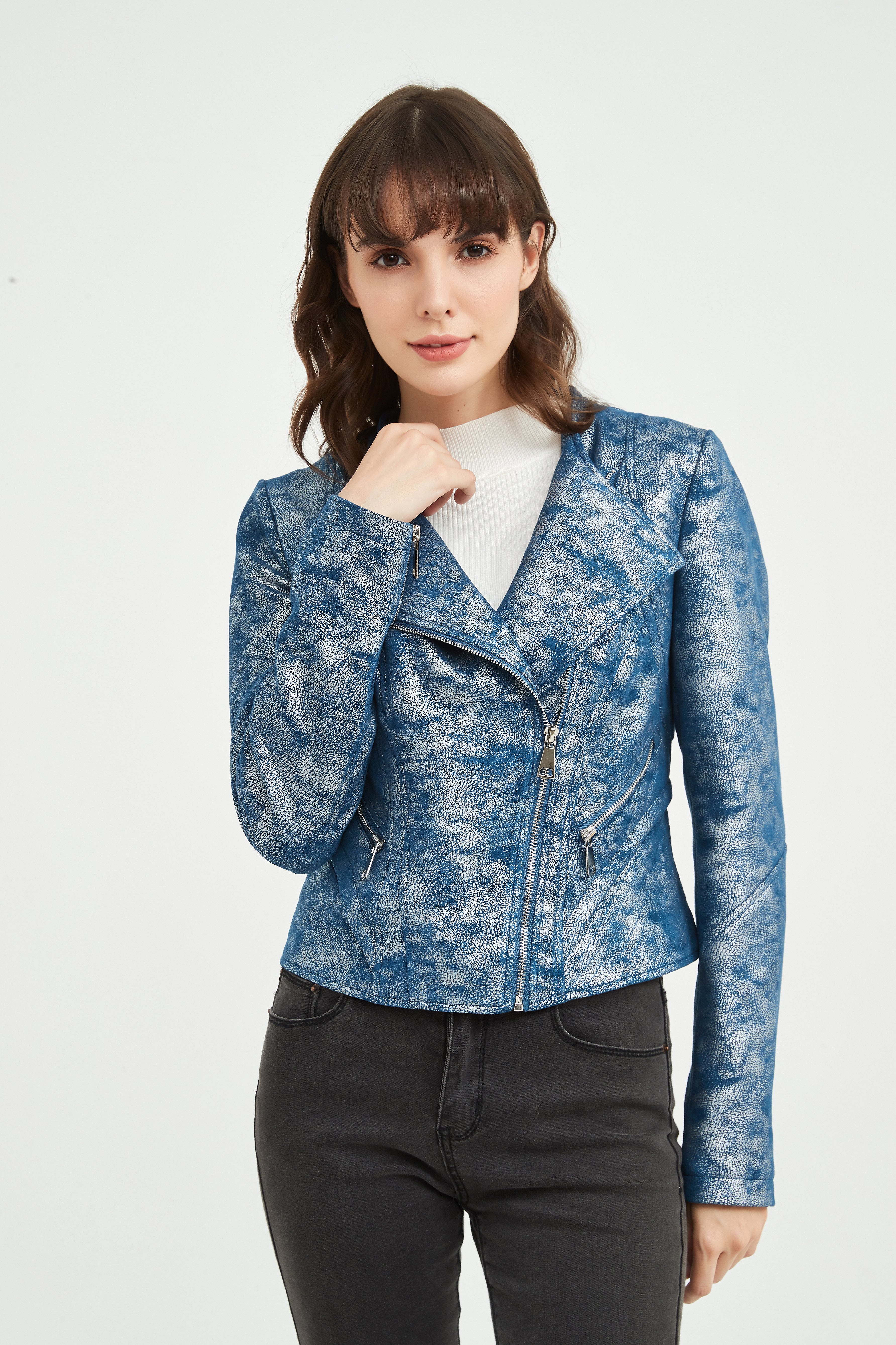 Ladies' Knitted Suede Jacket