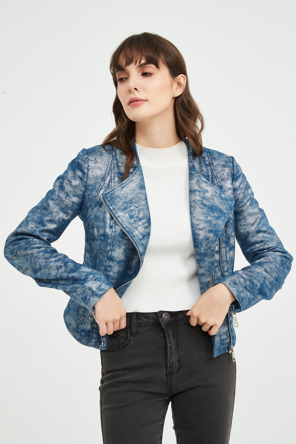 Ladies' Knitted Suede Jacket