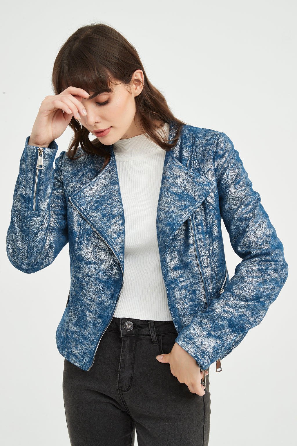 Ladies' Knitted Suede Jacket