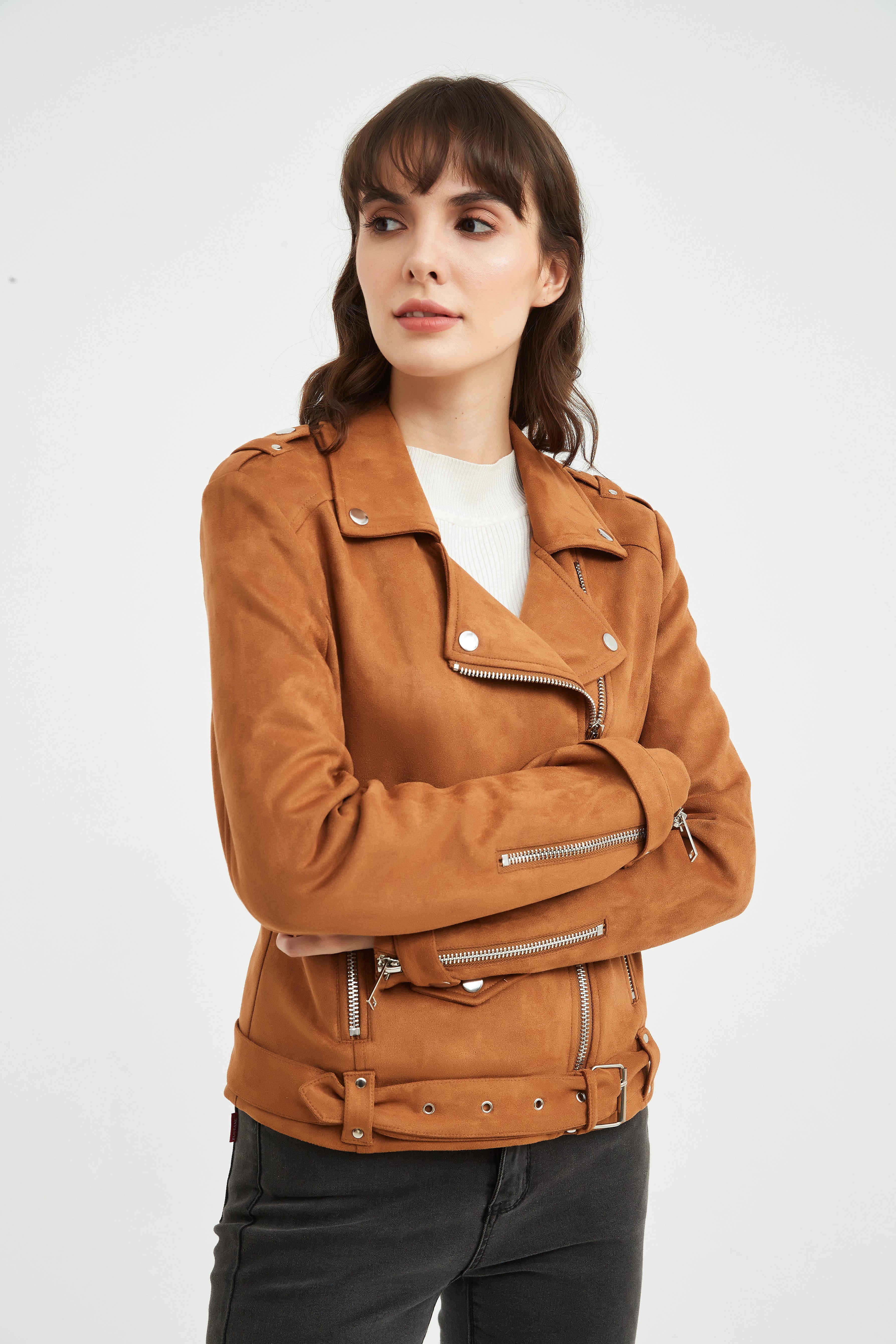 Ladies' Knitted Suede Jacket