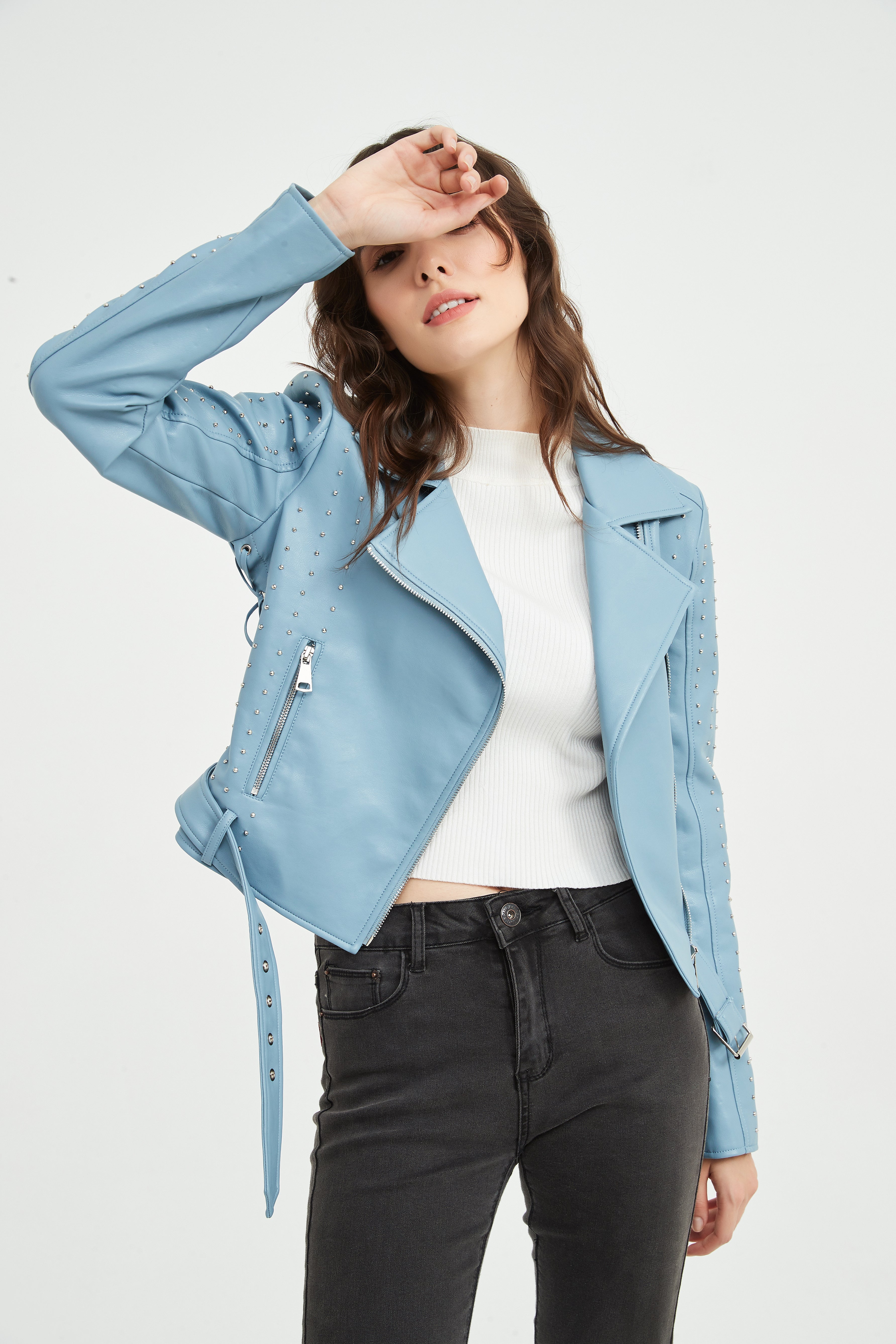 Ladies' Knitted Suede Jacket