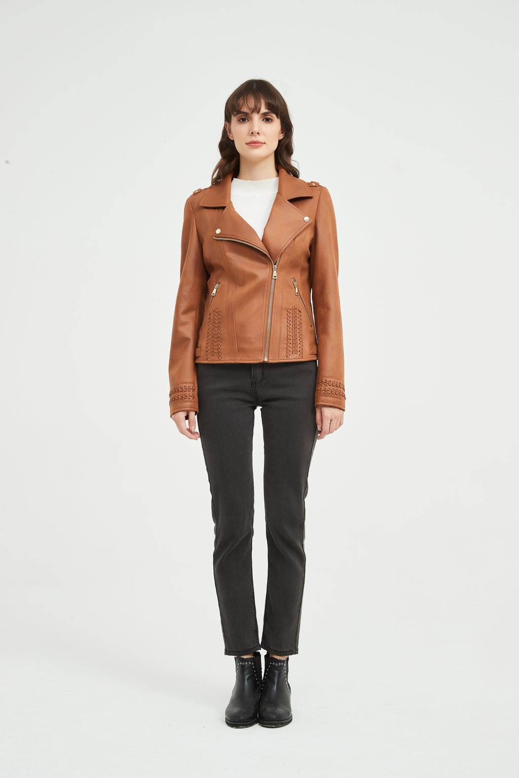 Ladies' Knitted Suede Jacket