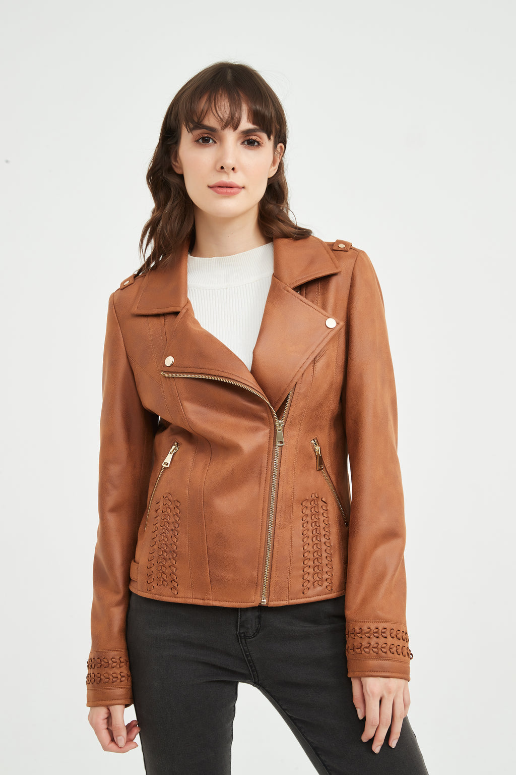 Ladies' Knitted Suede Jacket