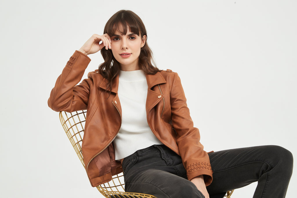 Ladies' Knitted Suede Jacket