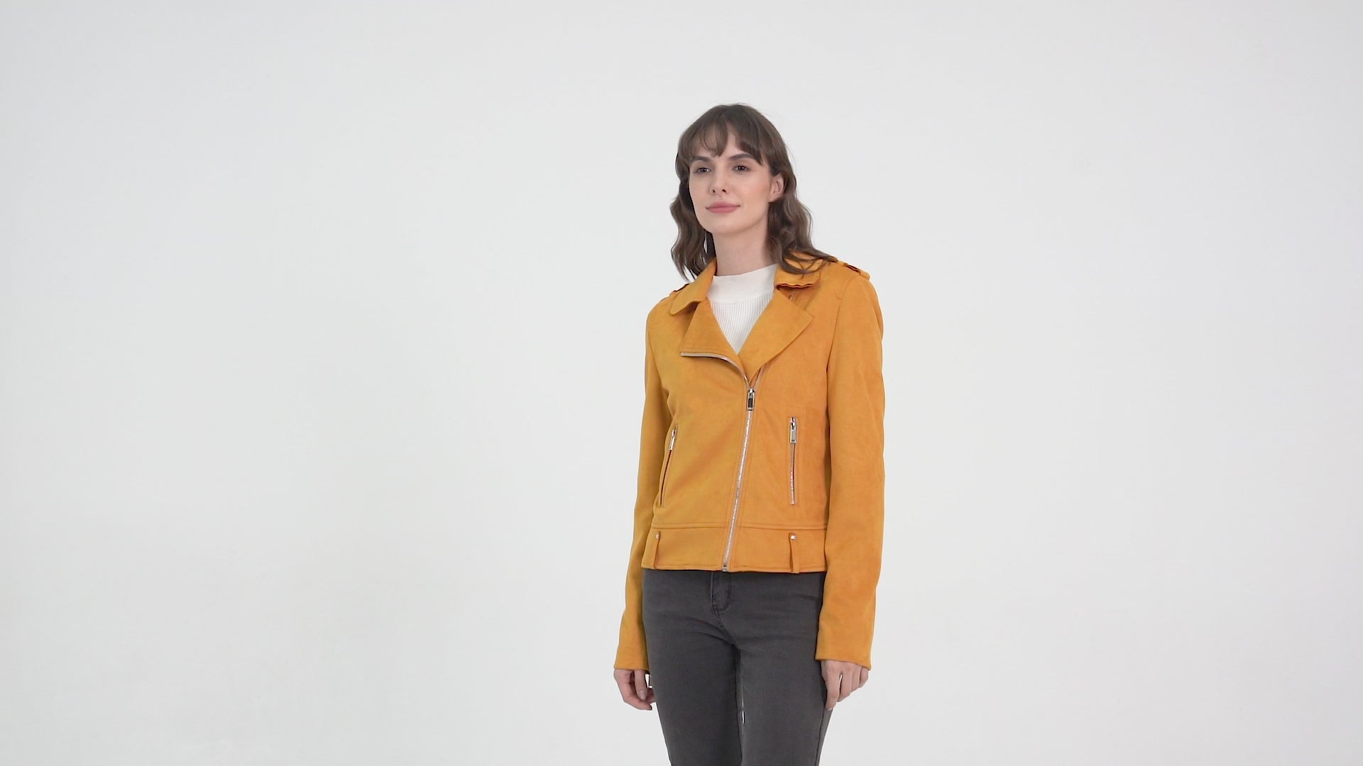 Ladies' Knitted Suede Jacket