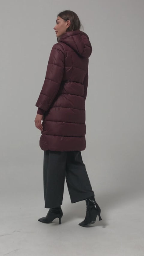Women slim warmly padded coat