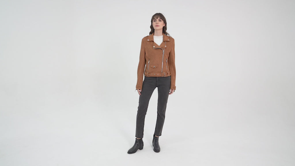 Ladies' Knitted Suede Jacket