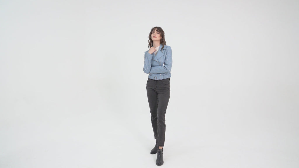 Ladies' Knitted Suede Jacket