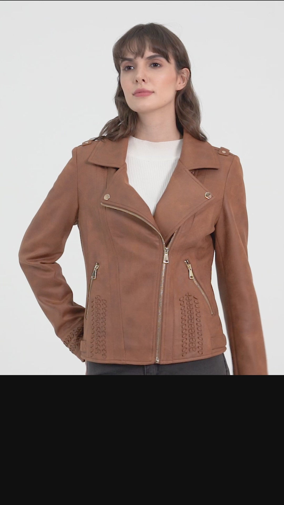 Ladies' Knitted Suede Jacket
