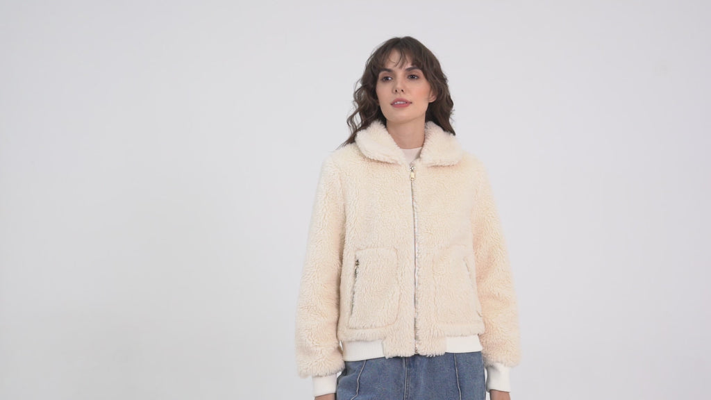 Ladies' Fashion Faux Fur Jacket