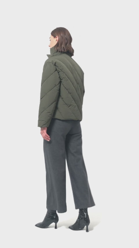 Women warm water proof casual padded jacket