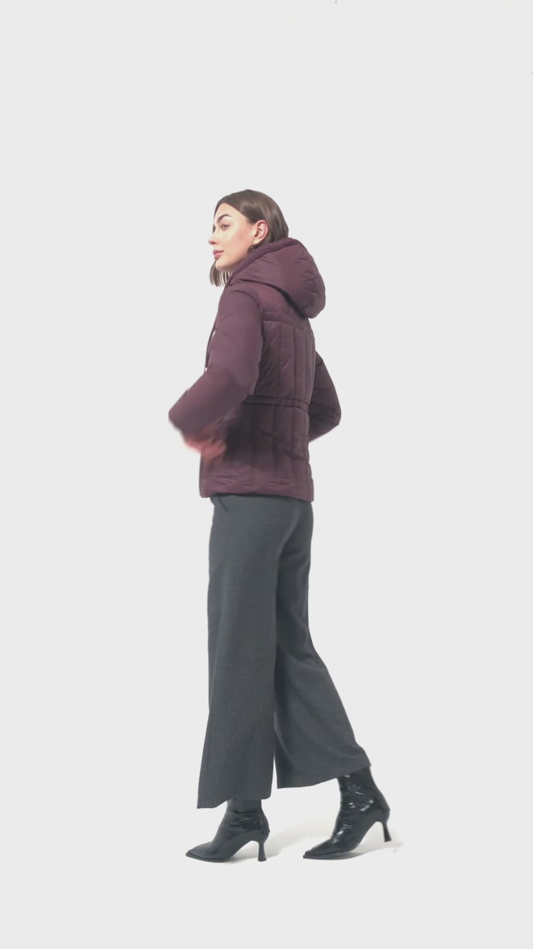 Women warm water proof slim padded jacket